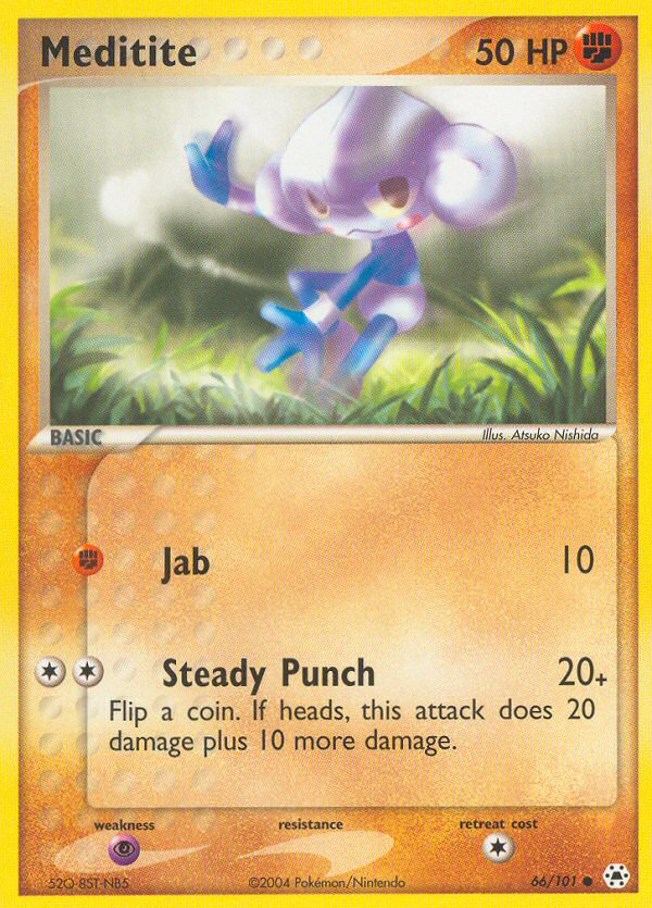 Meditite - Hidden Legends - #66 - Pokemon TCG card