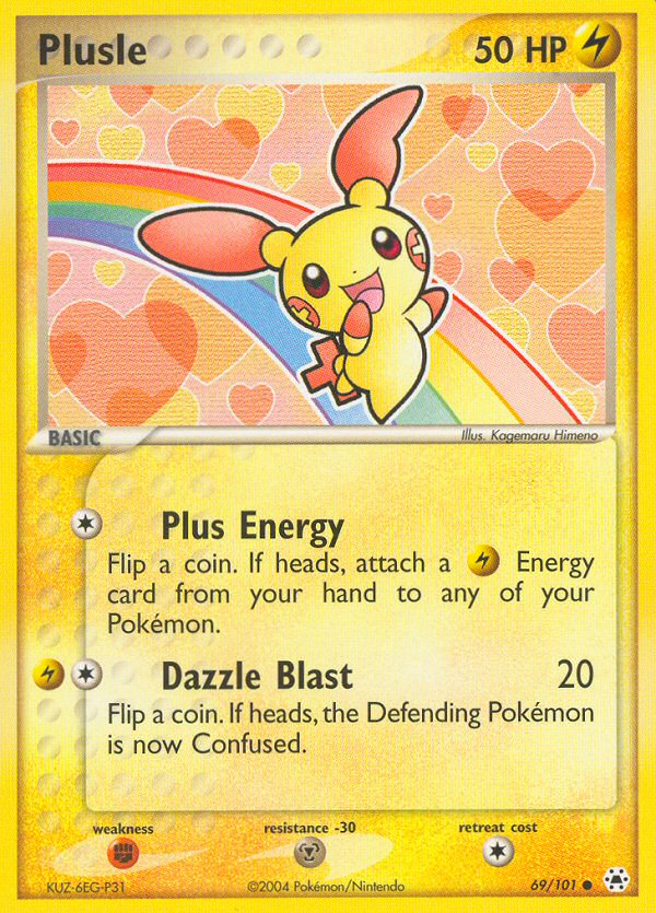 Plusle - Hidden Legends - #69 - Pokemon TCG card