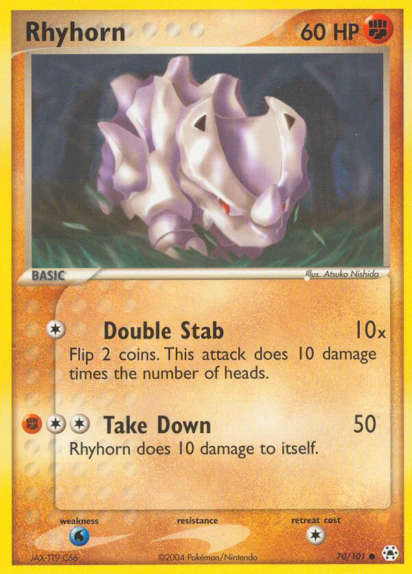 Rhyhorn - Hidden Legends - #70 - Pokemon TCG card