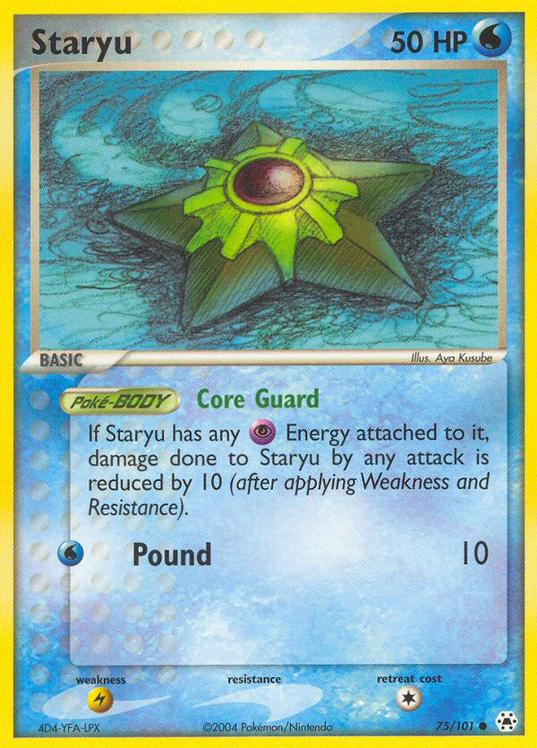 Staryu - Hidden Legends - #75 - Pokemon TCG card