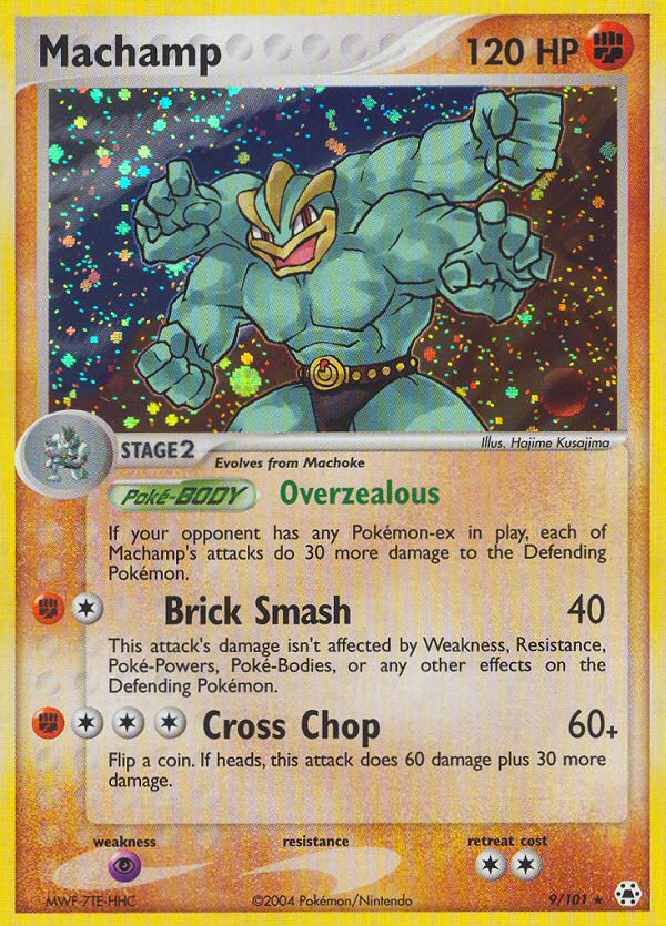 Machamp - Hidden Legends - #9 - Pokemon TCG card