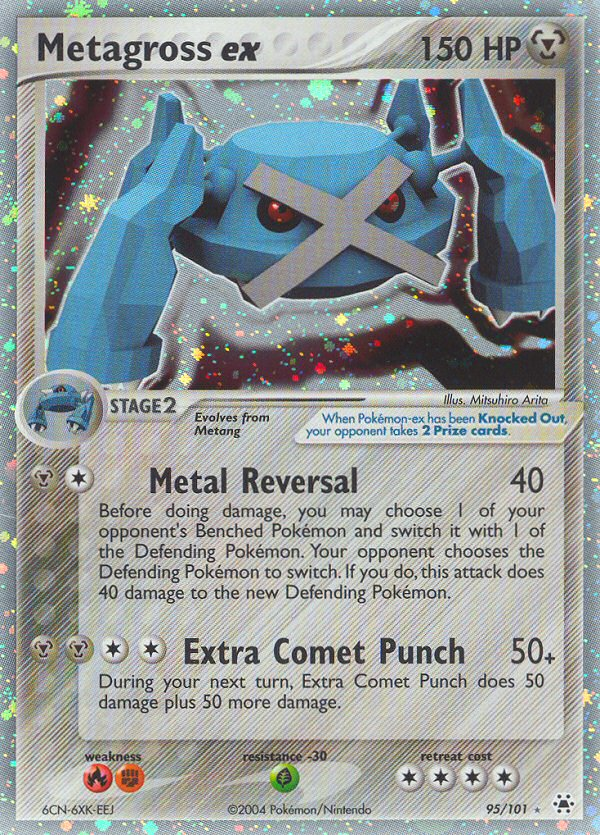 Metagross ex - Hidden Legends - #95 - Pokemon TCG card