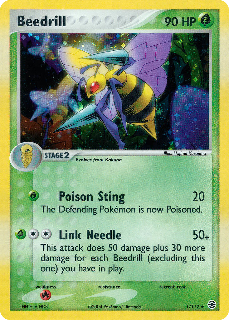 Beedrill - FireRed & LeafGreen - #1 - Pokemon TCG card