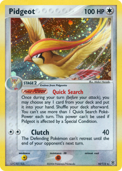 Pidgeot #10 Pidgeot - FireRed & LeafGreen - #10 - Pokemon TCG card