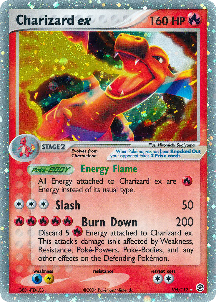 Charizard ex - FireRed & LeafGreen - #105 - Pokemon TCG card
