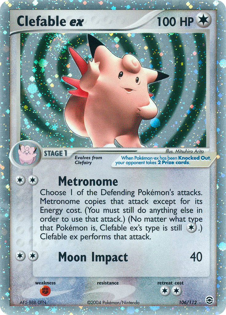 Clefable ex - FireRed & LeafGreen - #106 - Pokemon TCG card