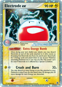 Electrode ex #107 Electrode ex - FireRed & LeafGreen - #107 - Pokemon TCG card