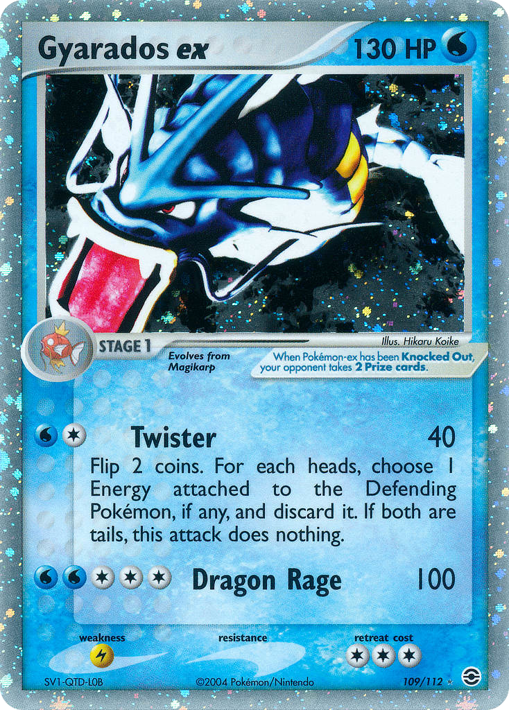 Gyarados ex - FireRed & LeafGreen - #109 - Pokemon TCG card