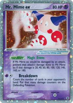 Mr. Mime ex #111 Mr. Mime ex - FireRed & LeafGreen - #111 - Pokemon TCG card