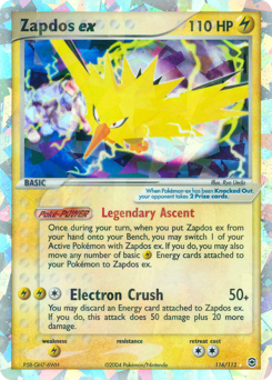 Zapdos ex - FireRed & LeafGreen - #116 - Pokemon TCG card