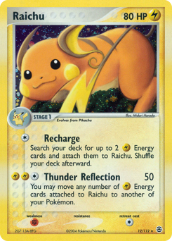 Raichu #12 Raichu - FireRed & LeafGreen - #12 - Pokemon TCG card