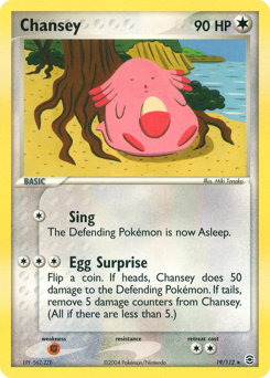 Chansey #19 Chansey - FireRed & LeafGreen - #19 - Pokemon TCG card