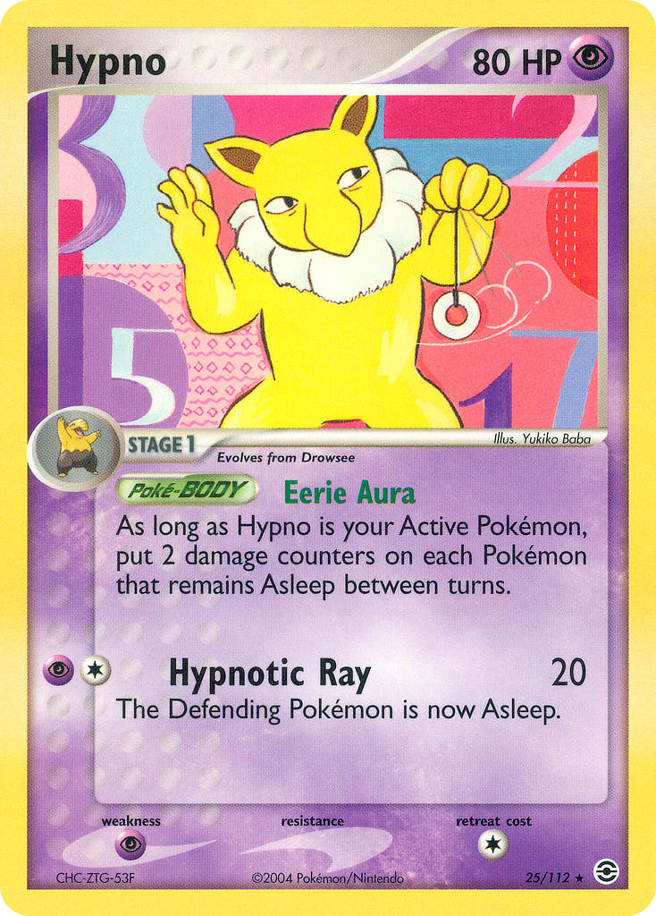 Hypno - FireRed & LeafGreen - #25 - Pokemon TCG card