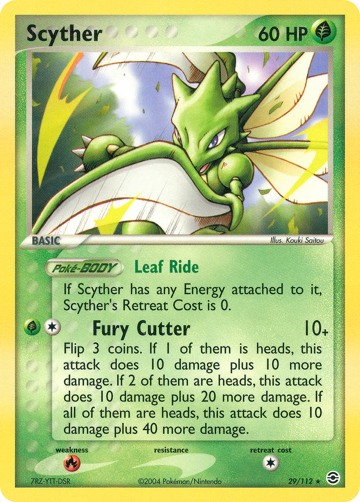 Scyther - FireRed & LeafGreen - #29 - Pokemon TCG card