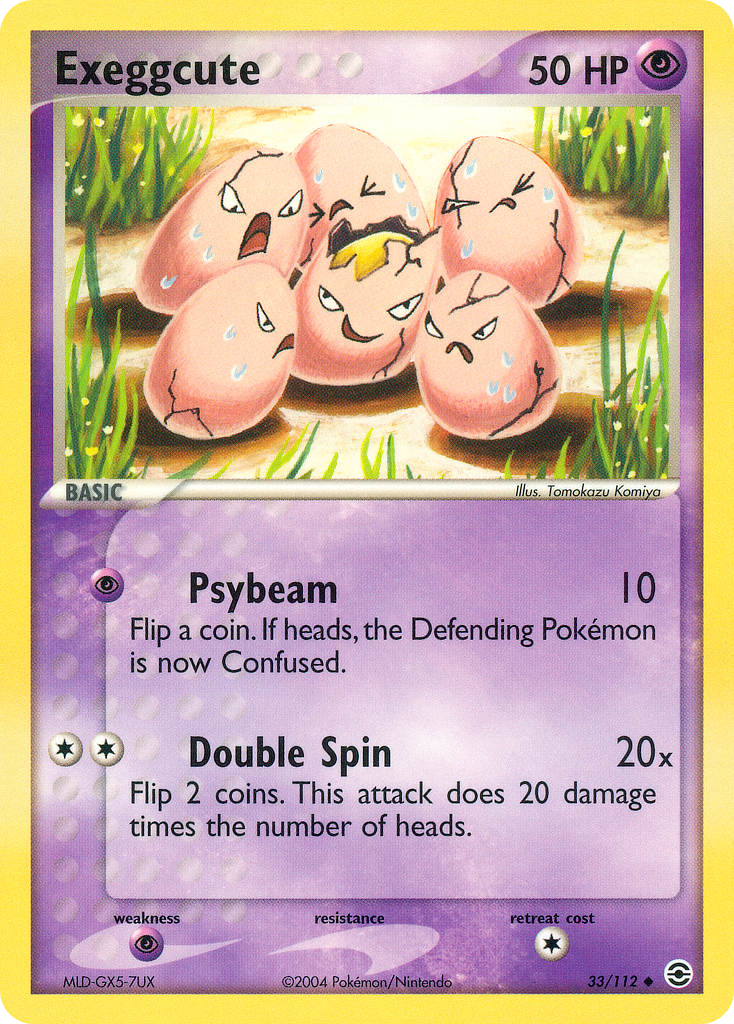Exeggcute - FireRed & LeafGreen - #33 - Pokemon TCG card