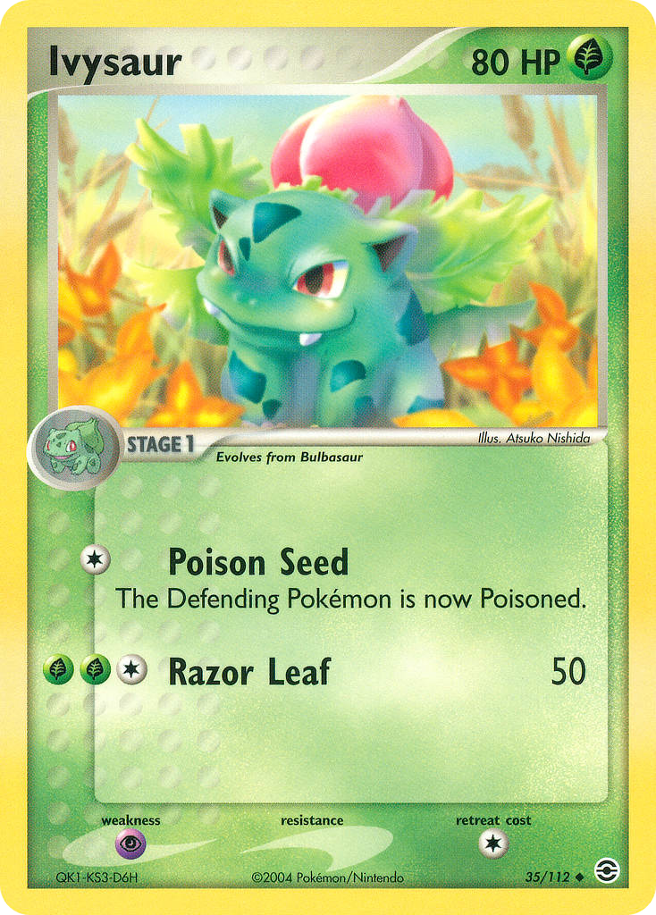 Ivysaur - FireRed & LeafGreen - #35 - Pokemon TCG card