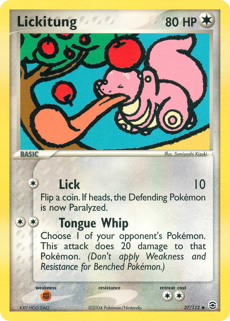 Lickitung - FireRed & LeafGreen - #37 - Pokemon TCG card