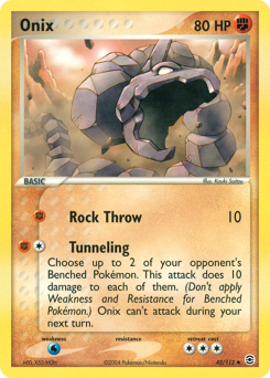 Onix - FireRed & LeafGreen - #42 - Pokemon TCG card