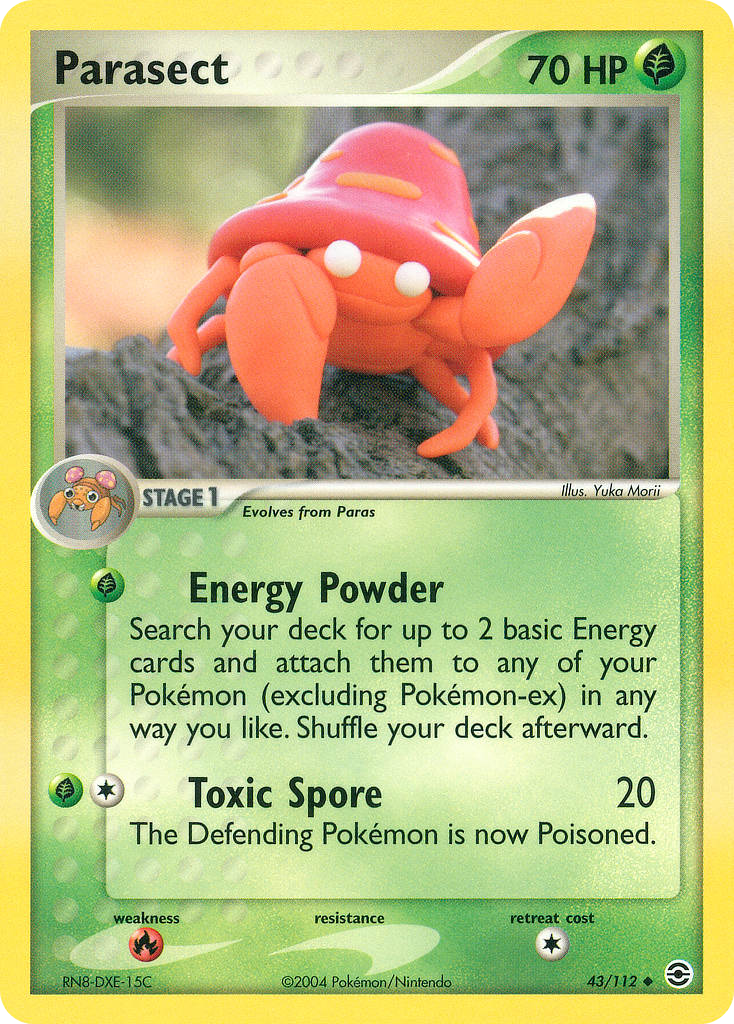 Parasect - FireRed & LeafGreen - #43 - Pokemon TCG card
