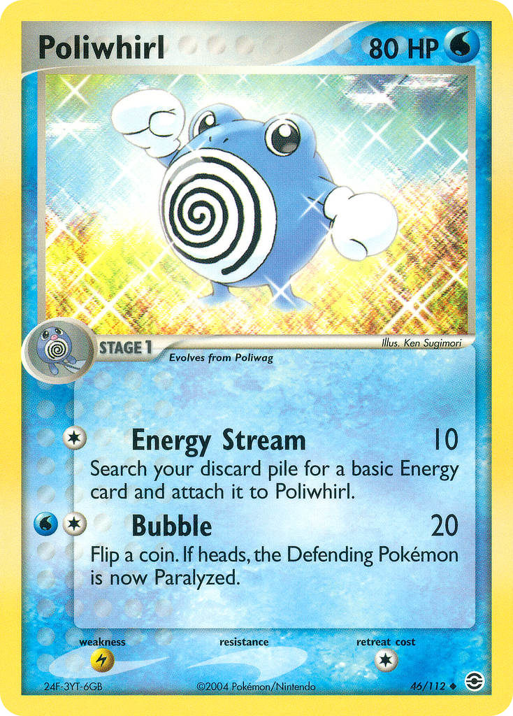 Poliwhirl - FireRed & LeafGreen - #46 - Pokemon TCG card