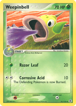 Weepinbell #51 Weepinbell - FireRed & LeafGreen - #51 - Pokemon TCG card