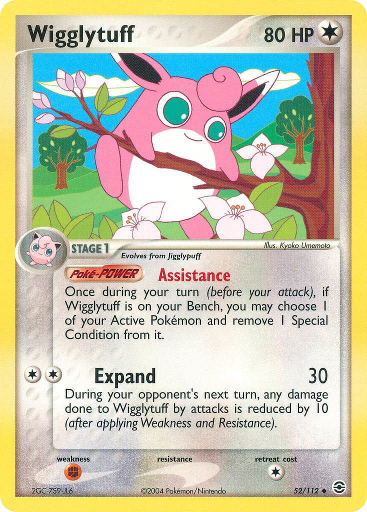 Wigglytuff - FireRed & LeafGreen - #52 - Pokemon TCG card