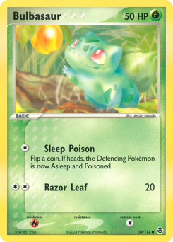 Bulbasaur #54 Bulbasaur - FireRed & LeafGreen - #54 - Pokemon TCG card