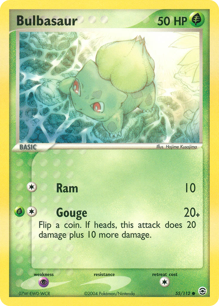Bulbasaur - FireRed & LeafGreen - #55 - Pokemon TCG card