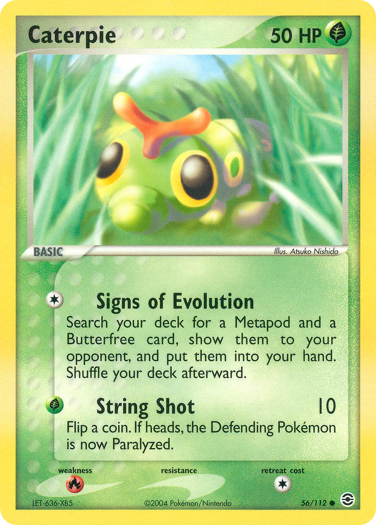 Caterpie - FireRed & LeafGreen - #56 - Pokemon TCG card