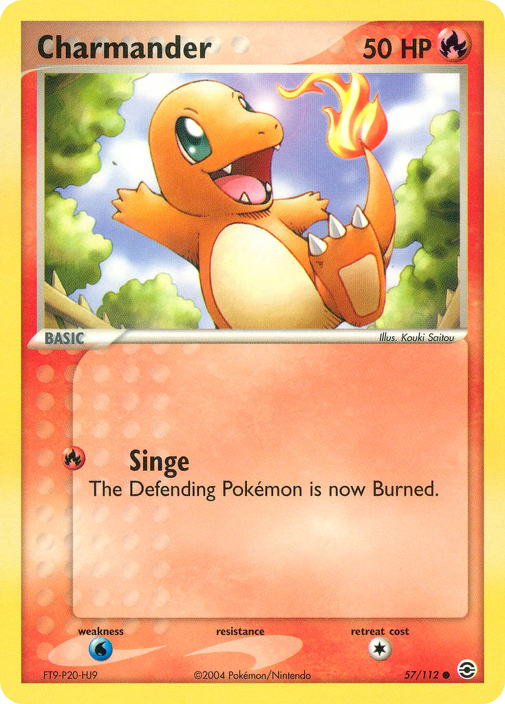 Charmander - FireRed & LeafGreen - #57 - Pokemon TCG card