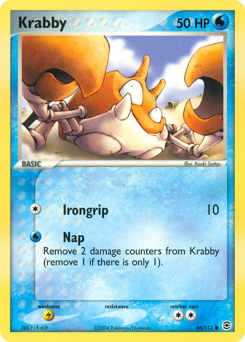 Krabby #66 Krabby - FireRed & LeafGreen - #66 - Pokemon TCG card