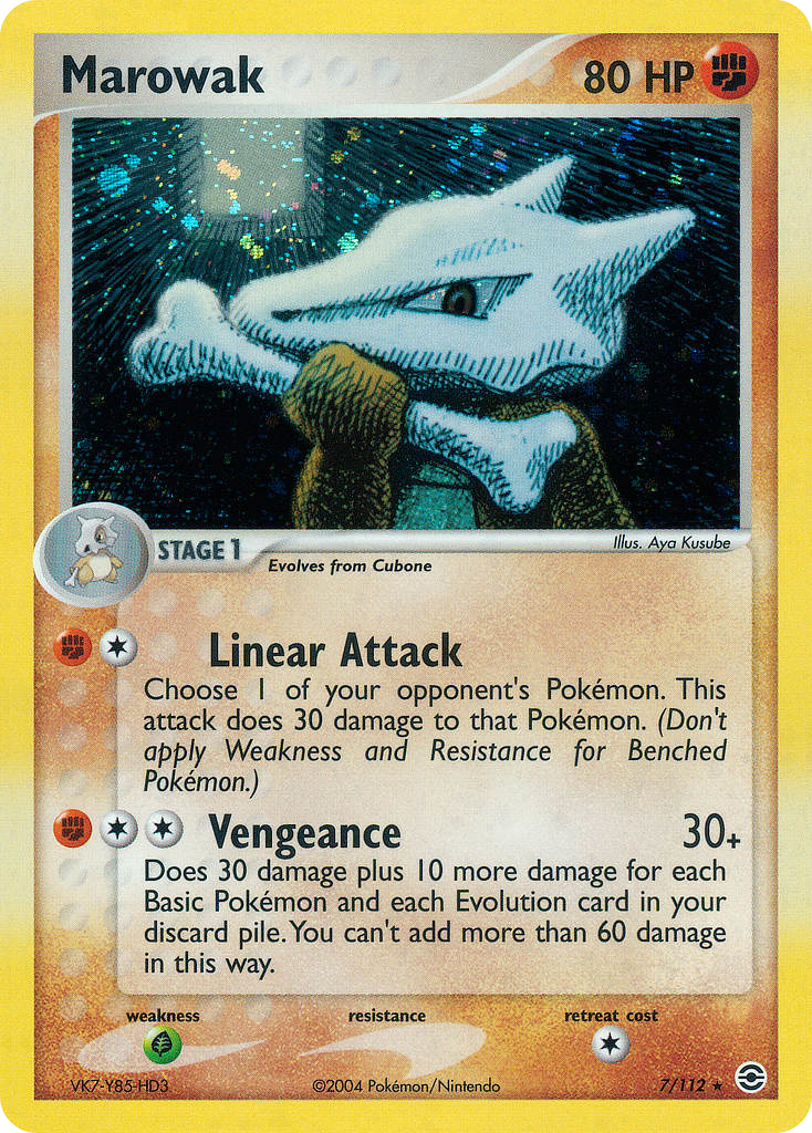 Marowak - FireRed & LeafGreen - #7 - Pokemon TCG card