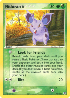 Nidoran ♀ - FireRed & LeafGreen - #70 - Pokemon TCG card