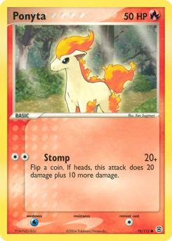 Ponyta #76 Ponyta - FireRed & LeafGreen - #76 - Pokemon TCG card