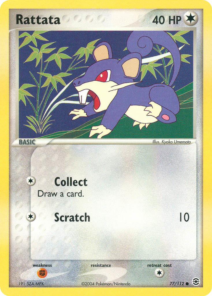 Rattata - FireRed & LeafGreen - #77 - Pokemon TCG card