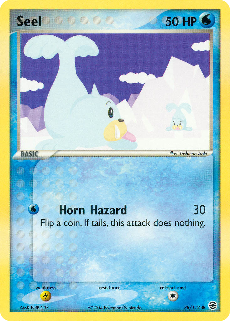 Seel - FireRed & LeafGreen - #78 - Pokemon TCG card