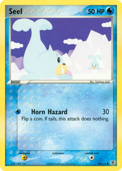Seel - FireRed & LeafGreen - #78 - Pokemon TCG card