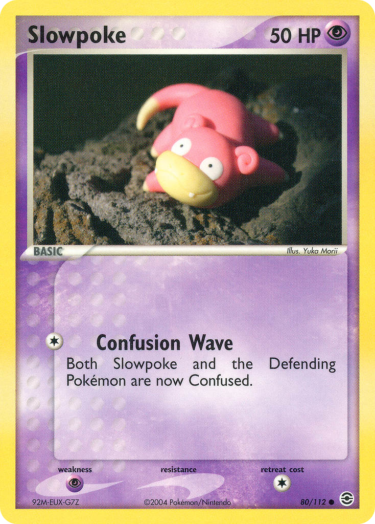 Slowpoke - FireRed & LeafGreen - #80 - Pokemon TCG card