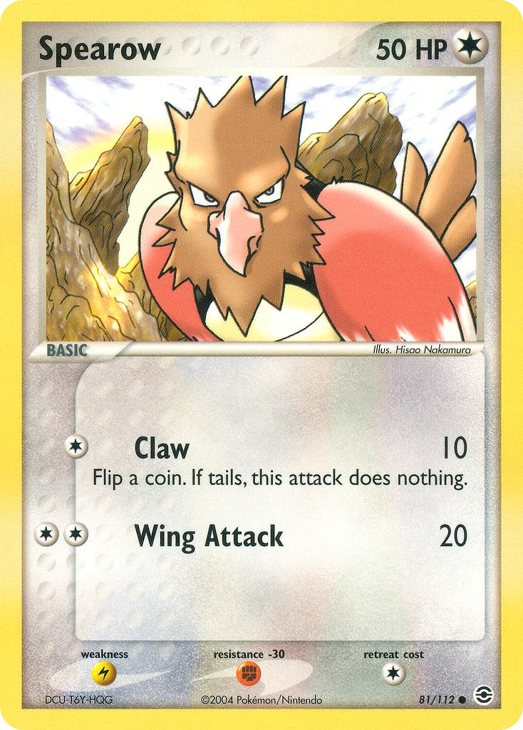 Spearow - FireRed & LeafGreen - #81 - Pokemon TCG card
