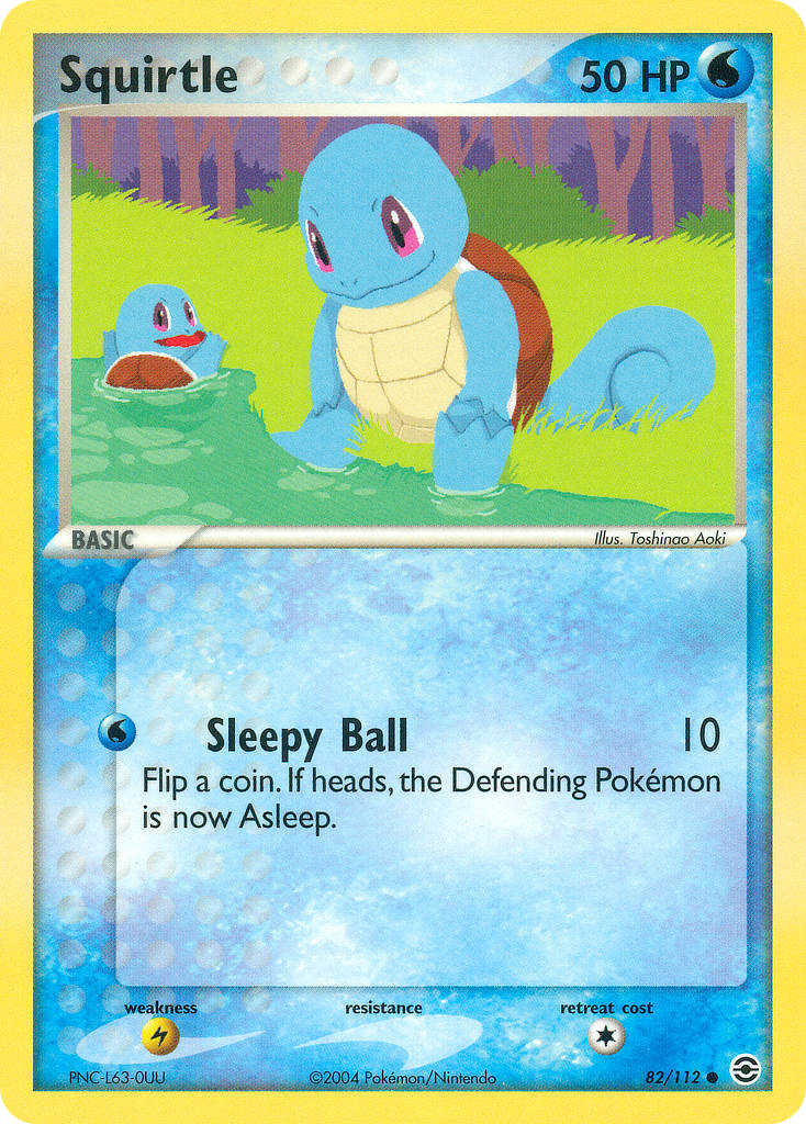 Squirtle - FireRed & LeafGreen - #82 - Pokemon TCG card
