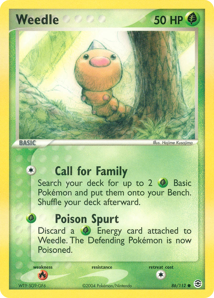 Weedle - FireRed & LeafGreen - #86 - Pokemon TCG card