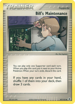 Bill's Maintenance - FireRed & LeafGreen - #87 - Pokemon TCG card