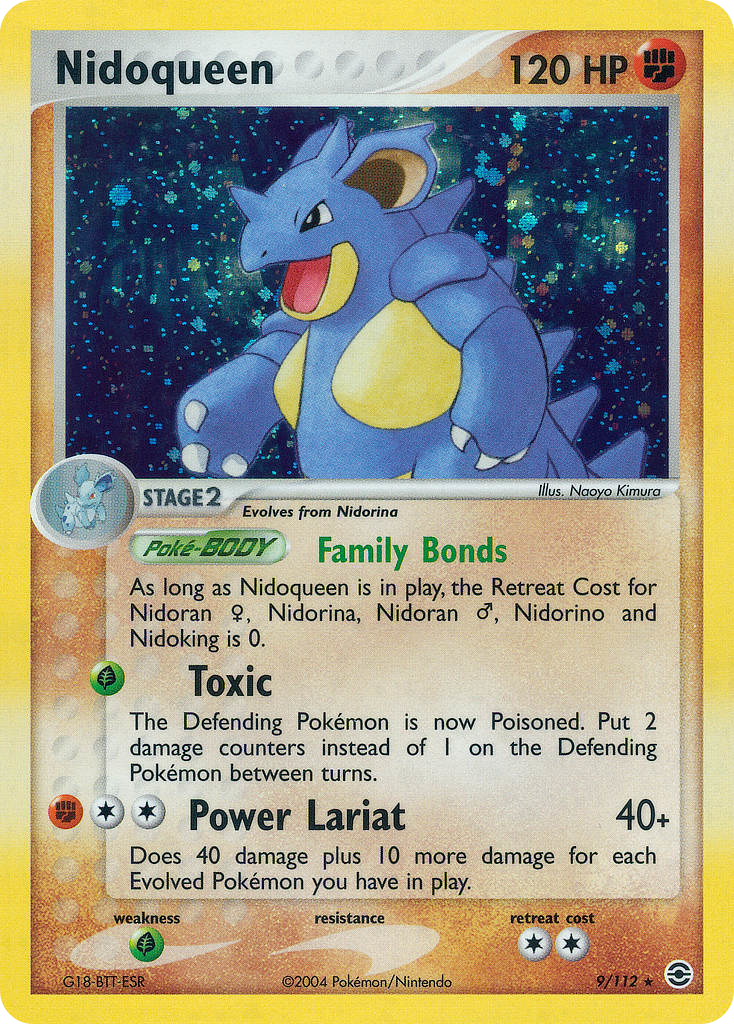 Nidoqueen - FireRed & LeafGreen - #9 - Pokemon TCG card