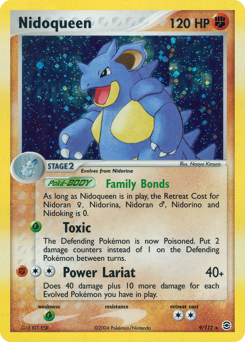 Nidoqueen #9 Nidoqueen - FireRed & LeafGreen - #9 - Pokemon TCG card