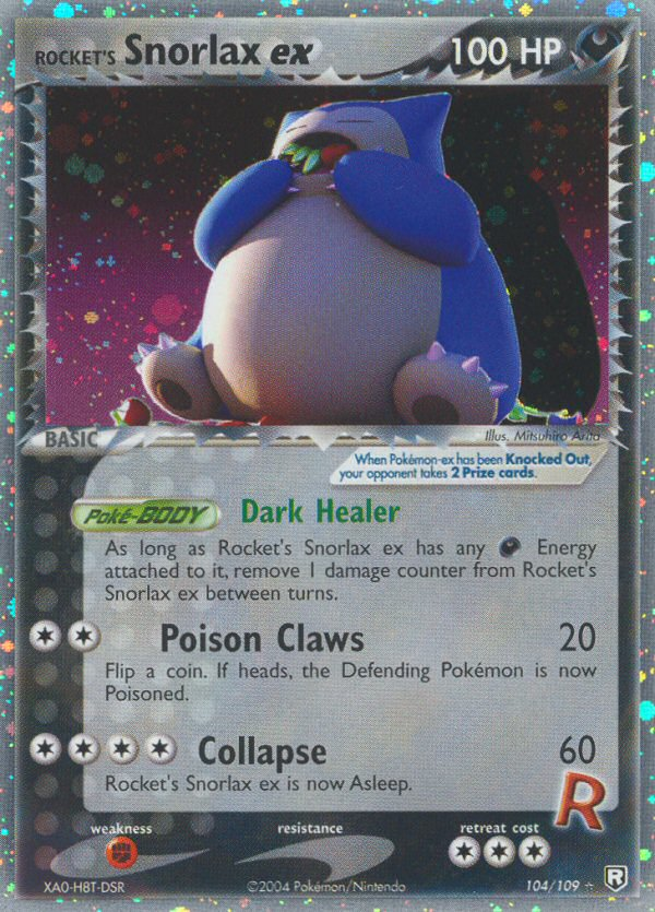 Rocket's Snorlax ex - Team Rocket Returns - #104 - Pokemon TCG card