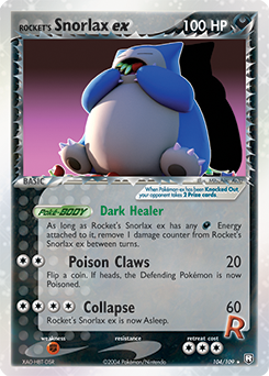 Rocket's Snorlax ex - Team Rocket Returns - #104 - Pokemon TCG card