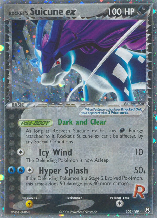 Rocket's Suicune ex - Team Rocket Returns - #105 - Pokemon TCG card