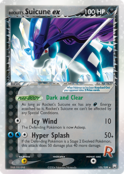 Rocket's Suicune ex #105 Rocket's Suicune ex - Team Rocket Returns - #105 - Pokemon TCG card