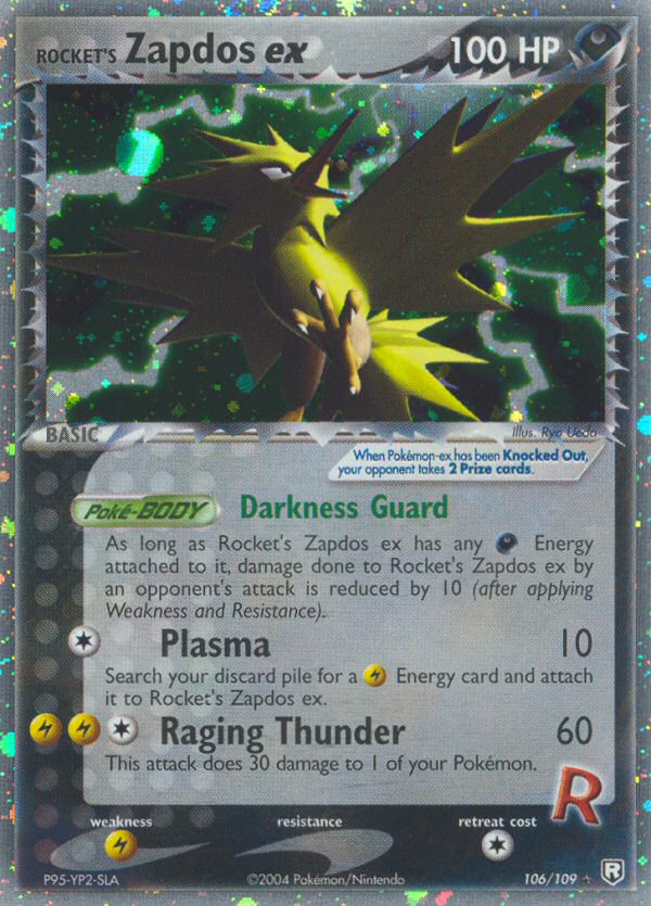 Rocket's Zapdos ex - Team Rocket Returns - #106 - Pokemon TCG card