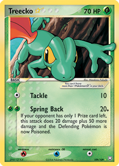 Treecko ★ #109 Treecko ★ - Team Rocket Returns - #109 - Pokemon TCG card
